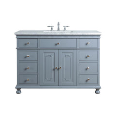 48 inch Wood Bathroom Vanity Brushed Nickel