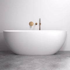 59’ Acrylic Oval Modern Bathtub