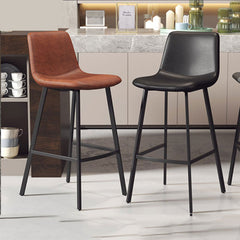 Nordic Bar Chair Front Desk Restaurant with High Stools Leisure Backrest Two Sitting High a Variety of Colors