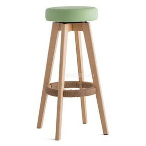 Wooden Swivel Bar Stools
