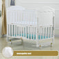 Multifunctional Wood Infant Crib, can Combine With Adult Bed, 106*64*98cm, can Extend to 150cm Length, White Baby Crib