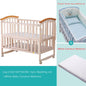 Multifunctional Wooden Baby Crib Cradle Cot for Newborn