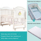 Multifunctional Wooden Baby Crib Cradle Cot for Newborn