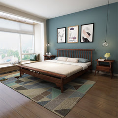 Nordic wooden bed