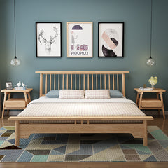Nordic wooden bed