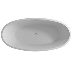Solid Surface Stone Bathtub Oval Freestanding Corian Matt Or Glossy Finishing Tub