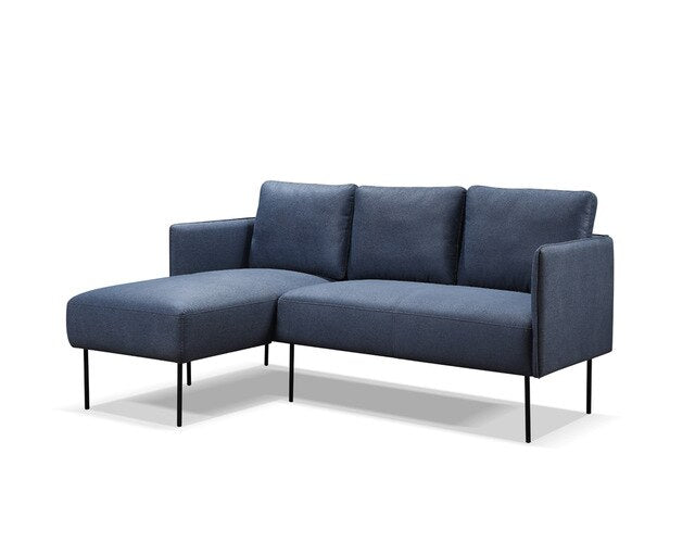 Liyasi Sofa Corner Set L Shape With Fabric And Leather