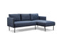 Liyasi Sofa Corner Set L Shape With Fabric And Leather