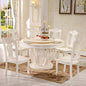 Antique Round White Marble Dining Table