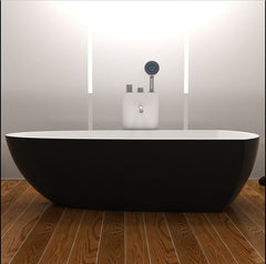 Solid Surface Stone Approval Bathtub Rectangular Freestanding Corian Matt Tub